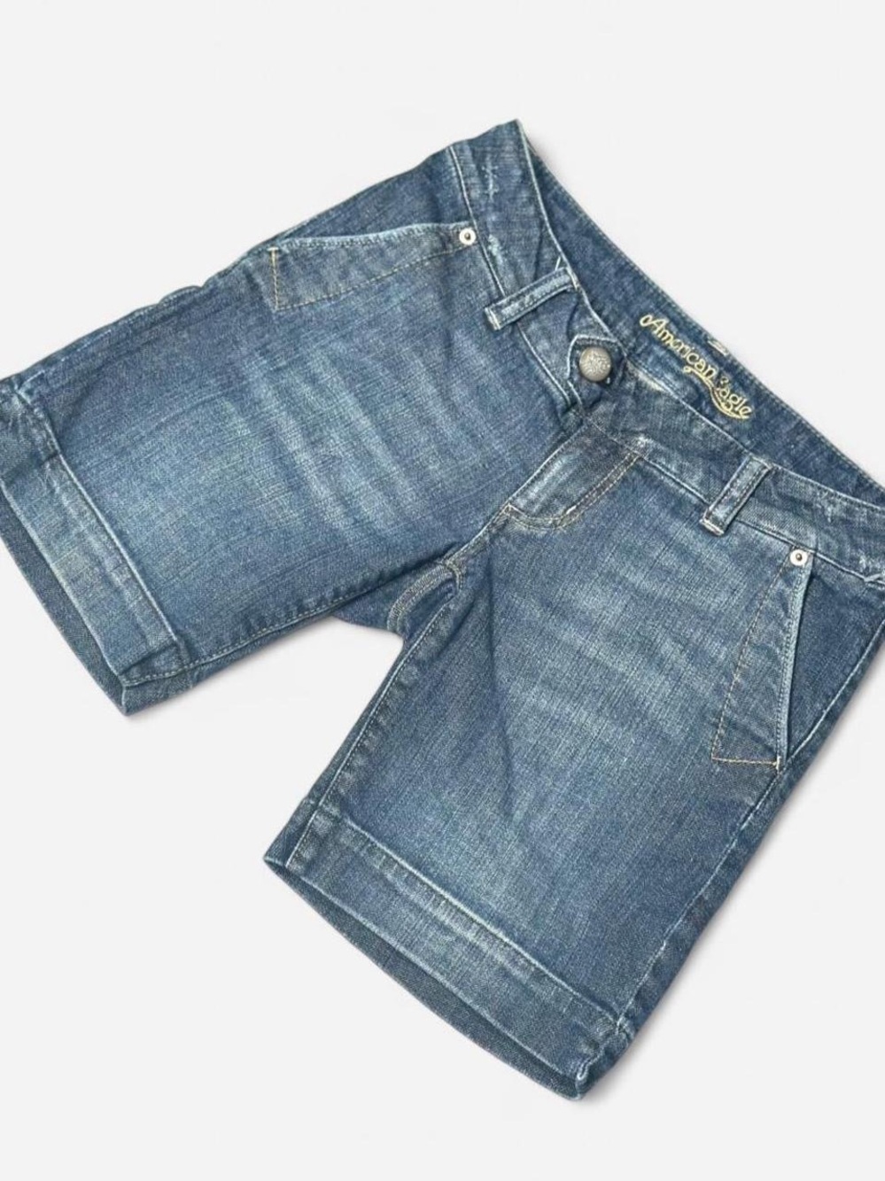 Vintage Y2K Low Rise Denim Jorts, American Eagle, Size 2